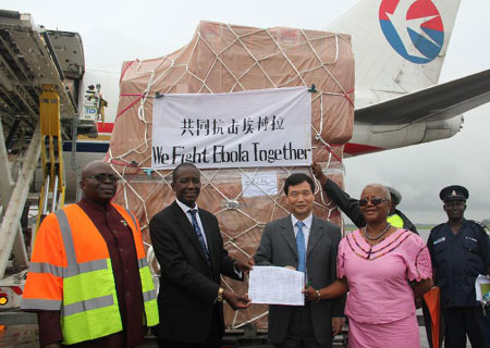 Ebola : des matériels médicaux chinois arrivent en Sierra Leone